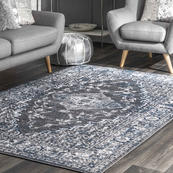 Nuloom Transitional Medallion Lucille Area Rug 4ft x 6ft LPCT03A406 Zoro